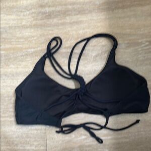Women's Black Strappy Bikini Top Size Large